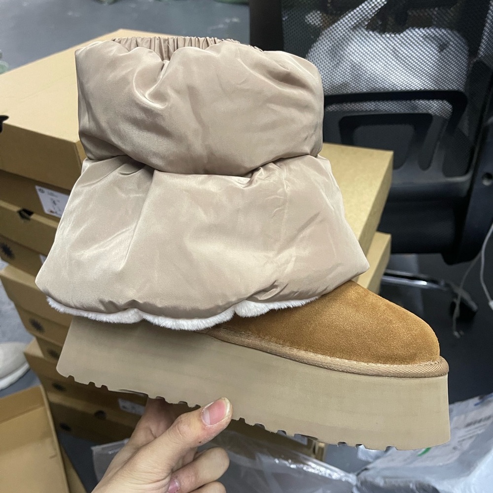 UGG Women's Tan Platform Winter Boots
